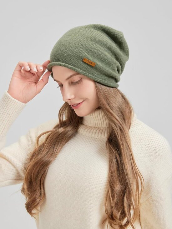 Cozy 100% Merino Wool Slouchy Beanie Hat for Women - Warm, Soft & Breathable main image 7